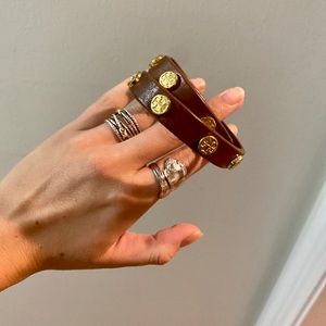 Tory Burch Leather Wrap Bracelet